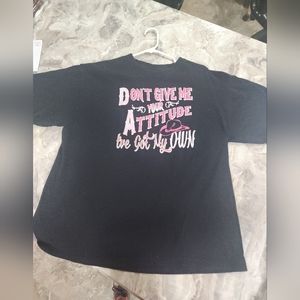 Lifestyle classics "don't give me attitude" tshirt xl